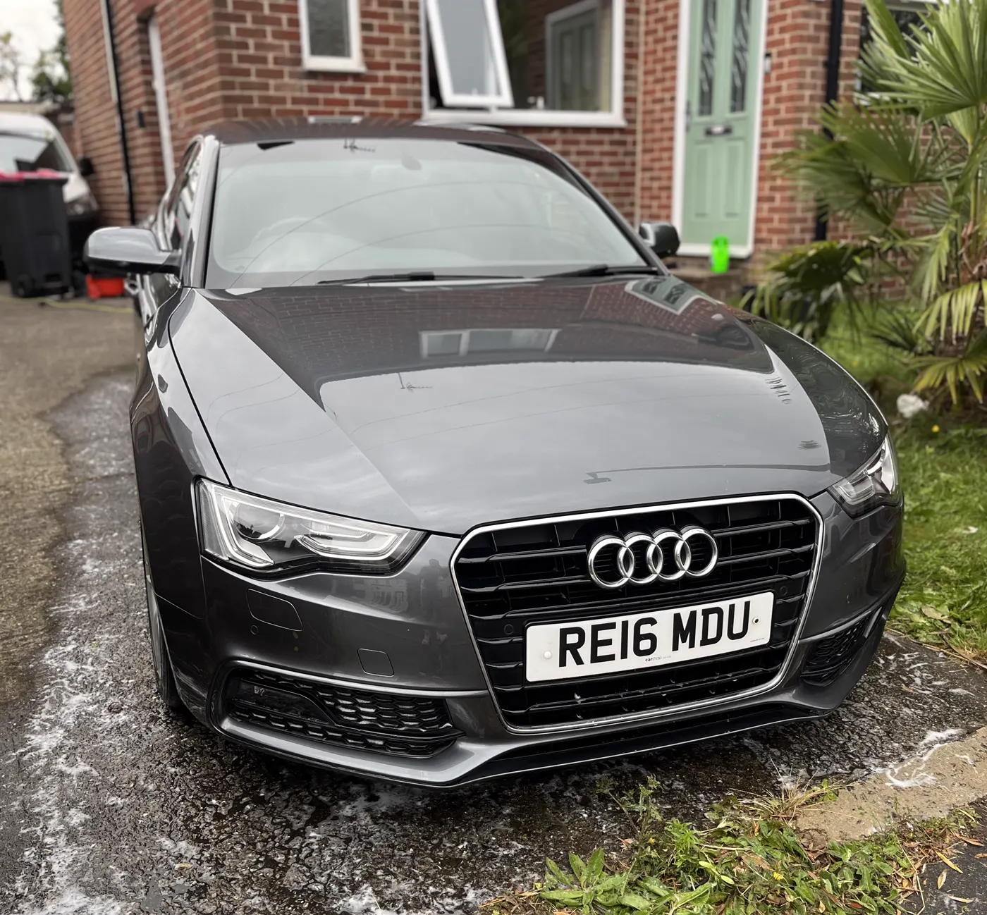 Grey Audi front exterior after a car valet
